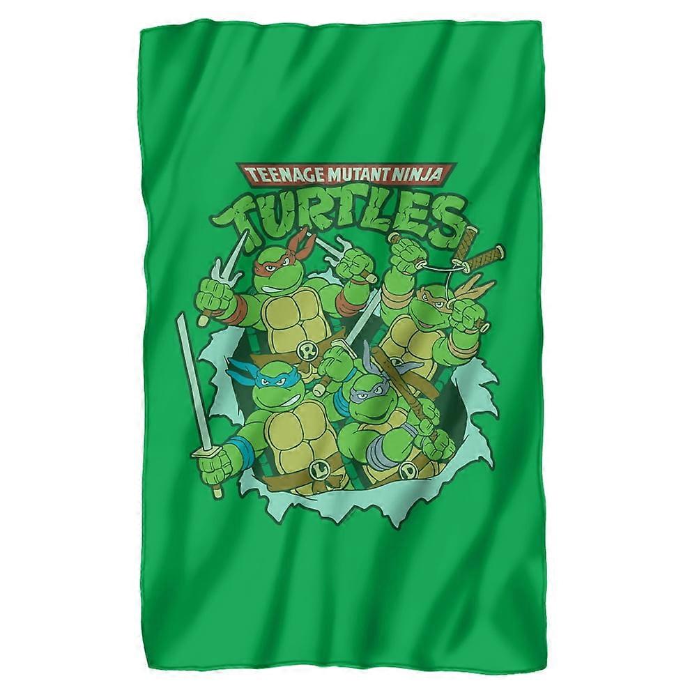 TMNT Blanket,  TMNT Group Retro Fleece Blanketascf37