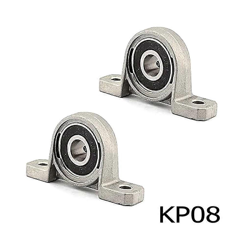 2x KP08 Pillow Block Cast Housing 8 X 20 X 6mm Insert Ball Bearing