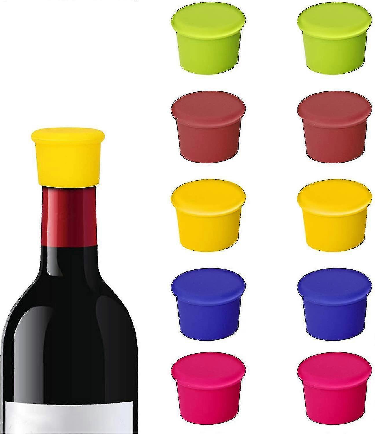 30 Pcs Silicone Bottle Cap Wine Bottle Stopper Reusable
