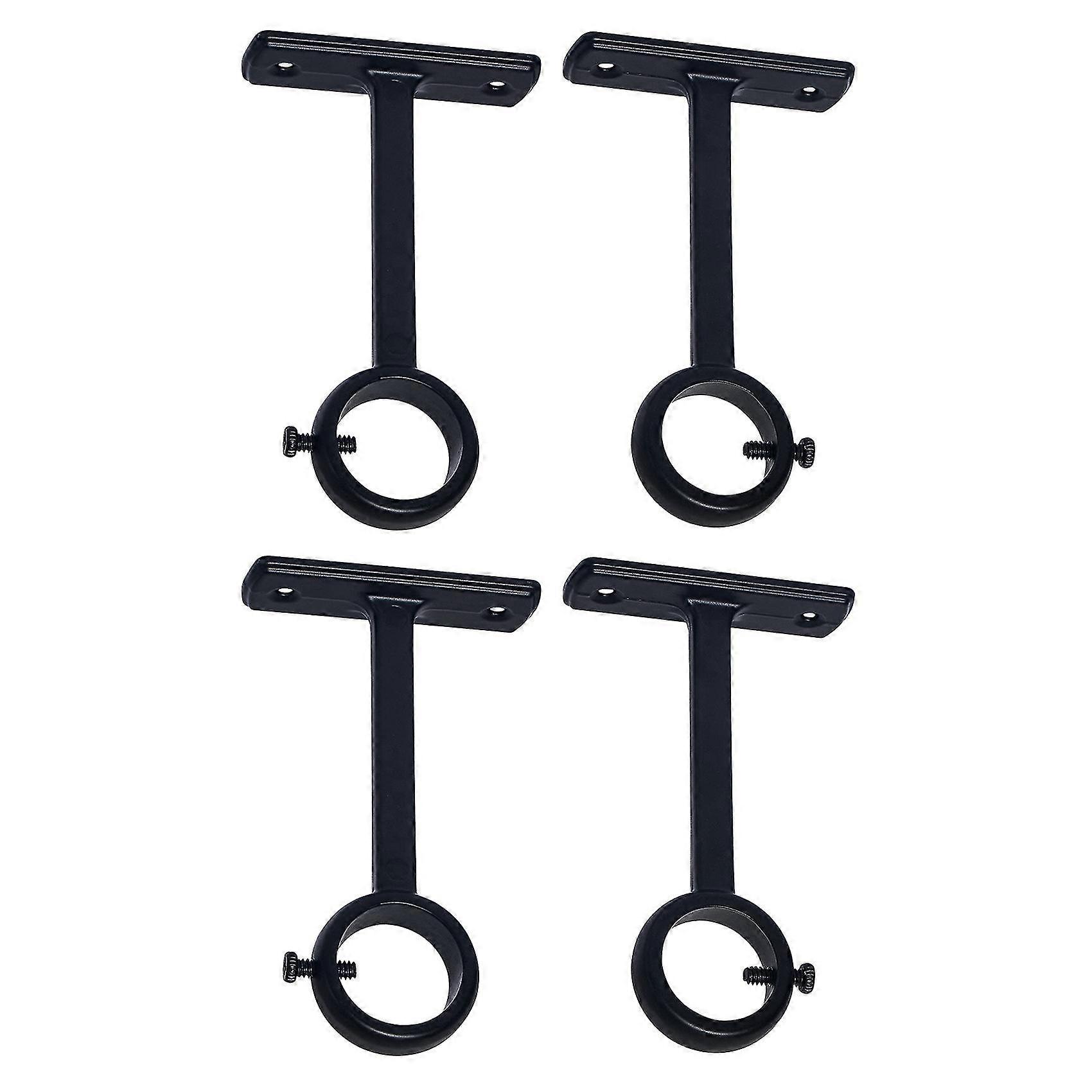 Ceiling Mounted Curtain Rod Brackets, Heavy Duty Ceiling Bracket For 1 Inch Curtain Rod Holder(set