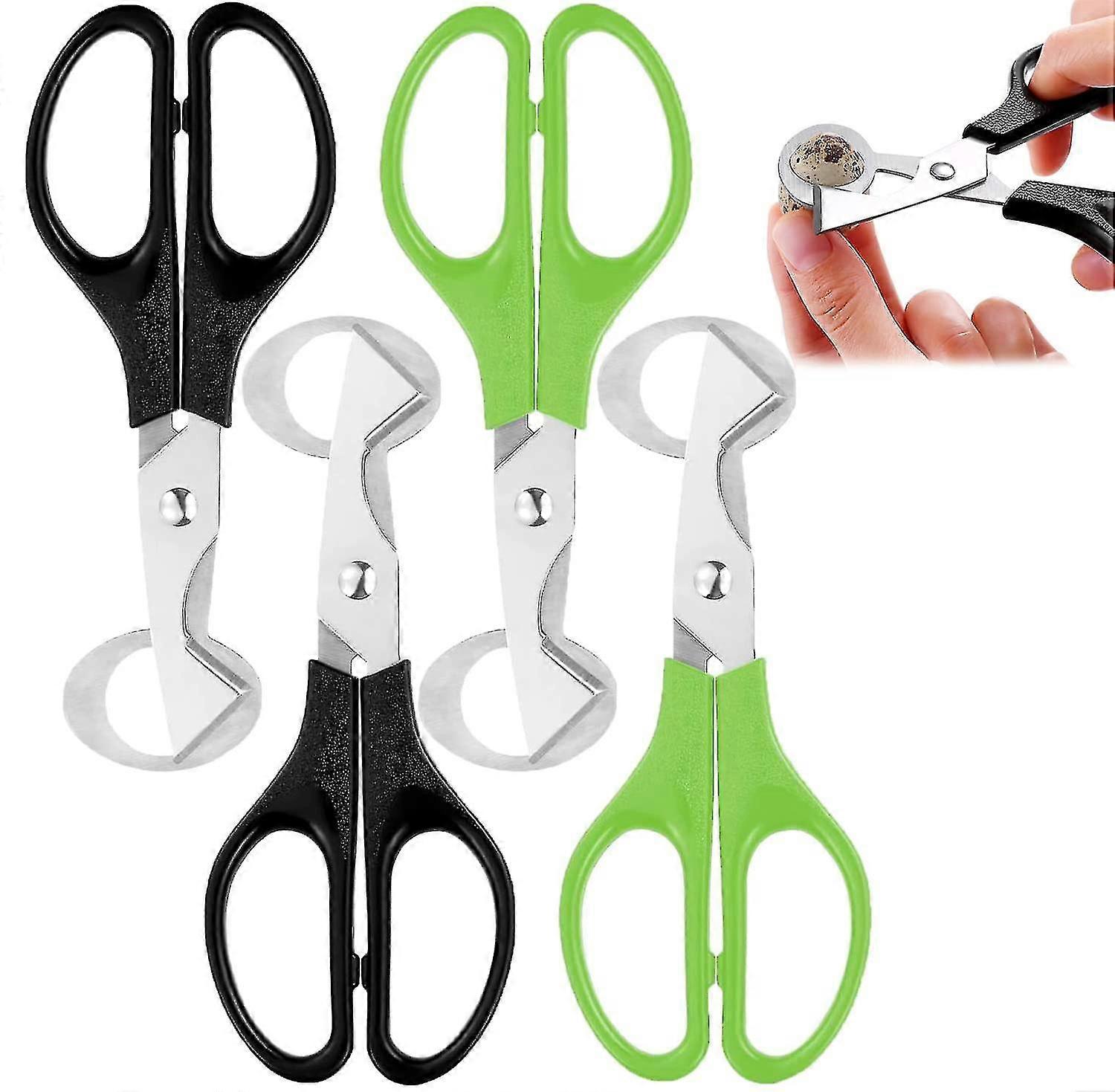 4 Pieces Stainless Steel Quail Egg Scissors, Egg Shell Opener, Small Egg Scissors, Stainless Steel Egg Cutter, For Home