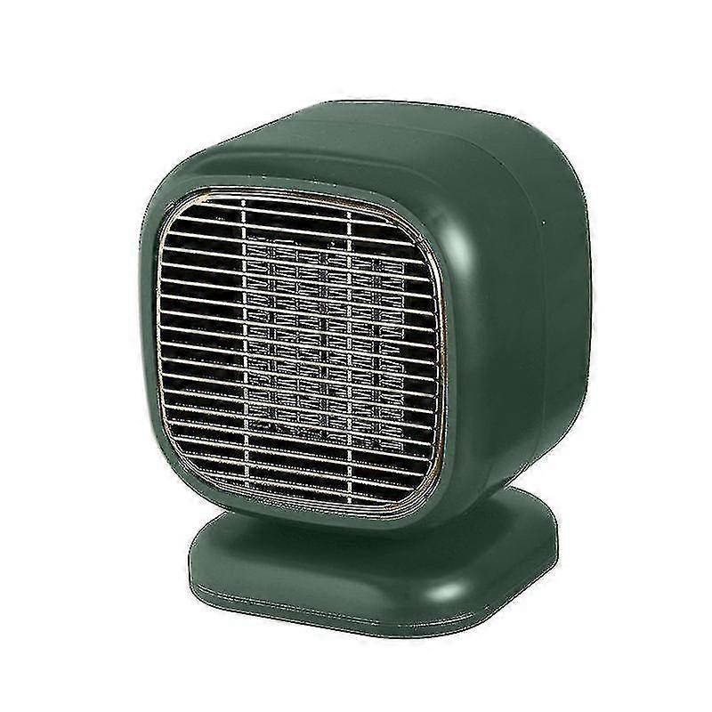 Home Dormitory Office Desktop Small Heater Shaking Head 1pc Green Shizhi Boutique