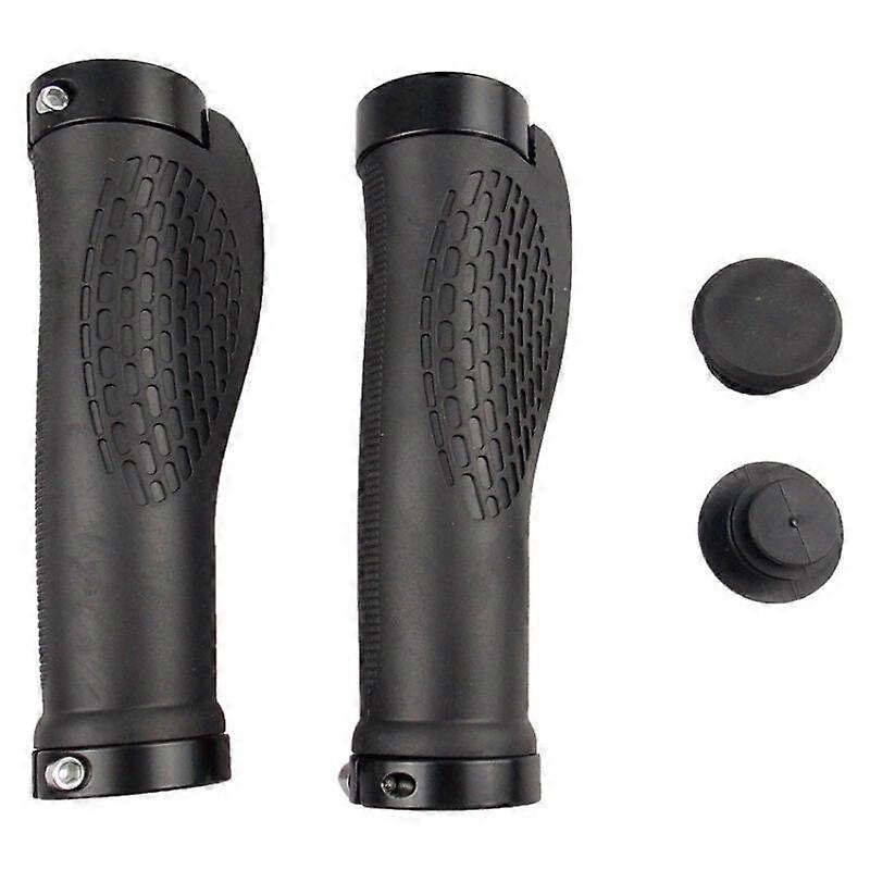 Ergonomic Bicycle Grip, 1 Pair Handlebar Grip, Non-Slip Bicycle Grips, Aluminum, Widen Holding Surface, with Double Locks, for Racing Bikes, Folding B