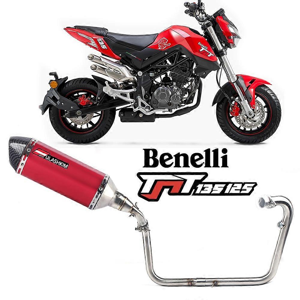 Benelli Tnt 125 Tnt 135 Motosiklet Egzoz Susturucu Ön Boru Tüp Tnt125 Tnt135 Motosiklet Egzoz için Tam Sistem Egzoz