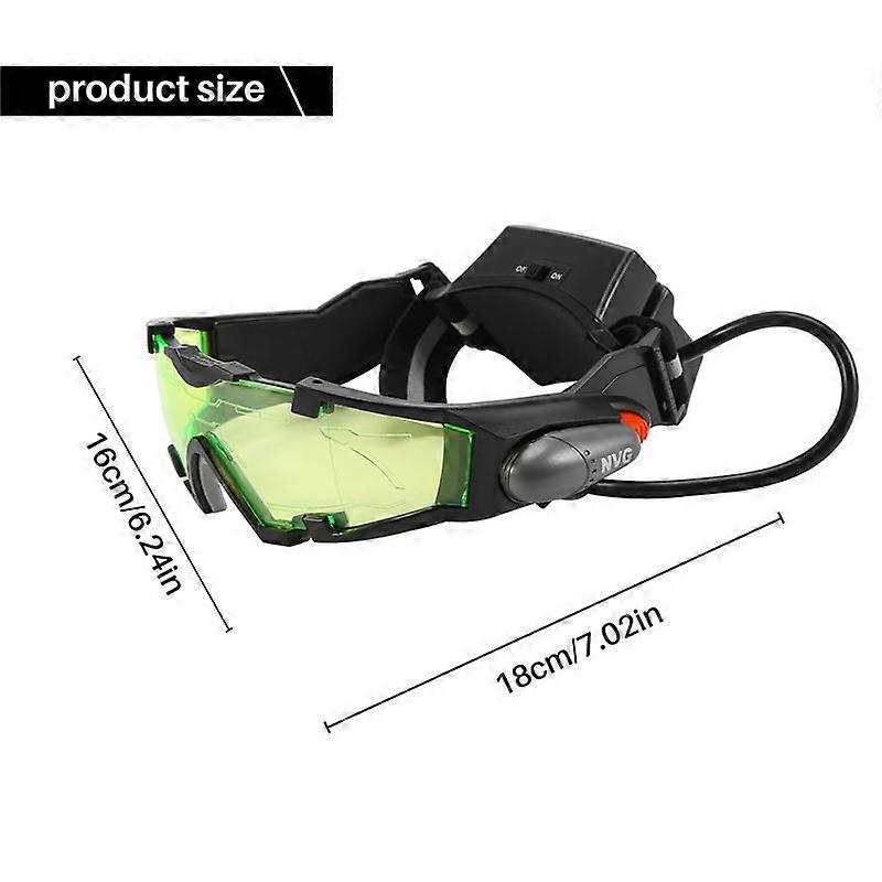 Night Vision Goggles Adjustable Kids LED Night Goggles for Bicycling Hunting to Protect Eyes Childr