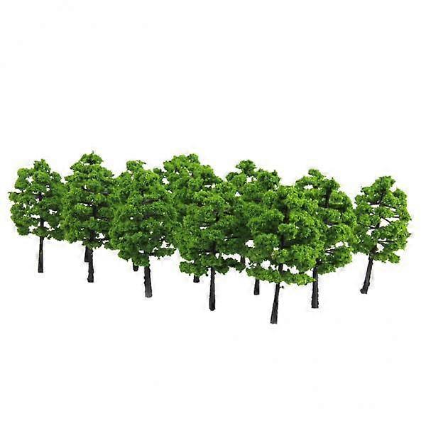 6x20x Model Trees Scenery 1:100 HO Scale Tree Landscape Layout Green