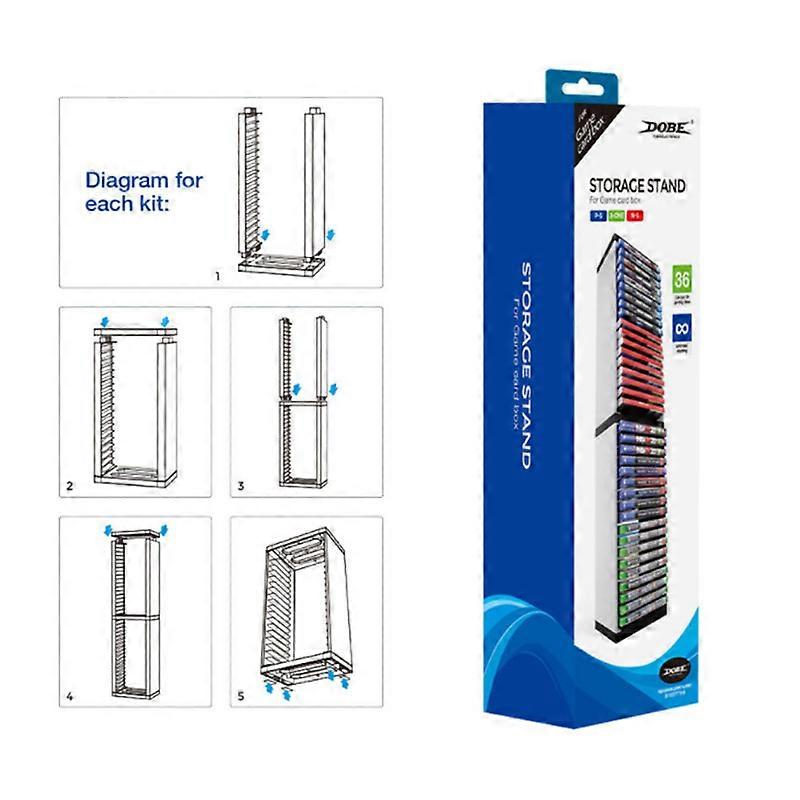 MIMIGO PS5 console game disc box disc rack storage rack P5 disc double-layer storage box bracket can store 36 sheets