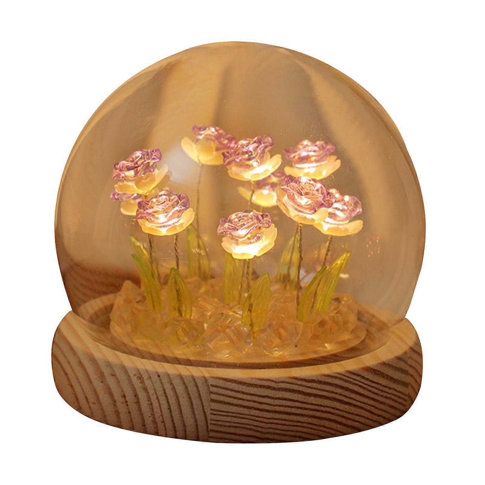 Make a 10-Rose Bouquet Night Lamp - DIY Creative Set