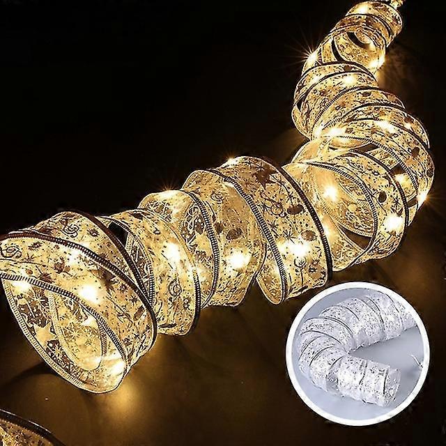 Tree Decoration Ribbon Light String Party Supplies Novelty Led Light String Hanging Halloween Ornament_xnsa