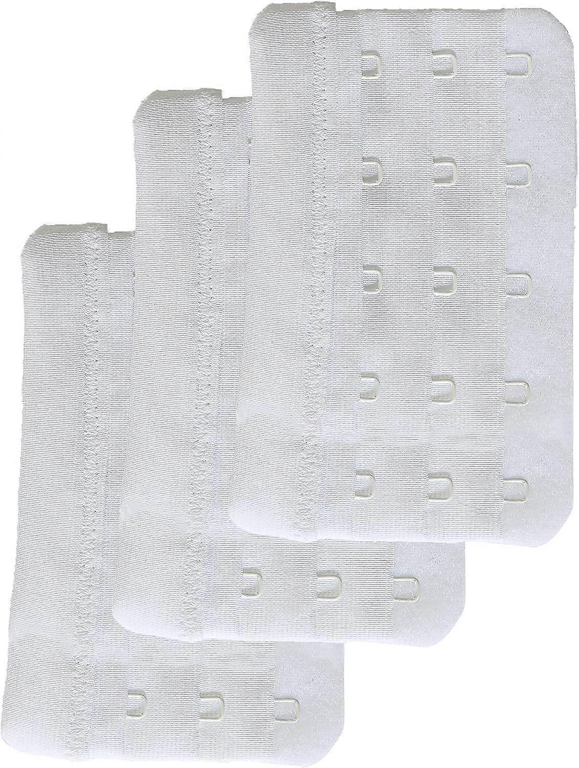Women's Bra Extender 5 Hook Plus Size Bra Strap Extenders 3pcs-Pack