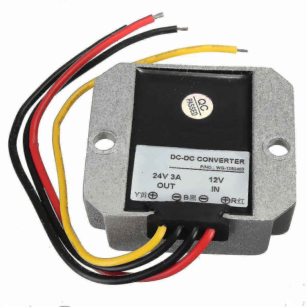 Dc-dc 12v til 24v 3a 72w bilomformerregulator