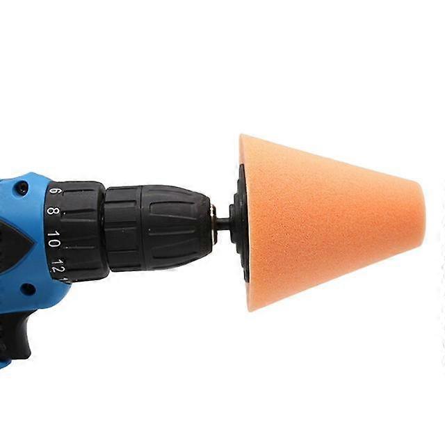 Car Cone-shape Polishing Foam Pad Tyres Wheel Bosses Polishing Machine Sponges Wheel Hubs Polishing Disk Steel Ring Rim Brushes sy