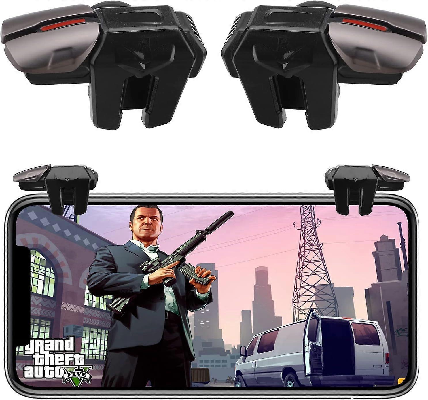 Game Controller Trigger for Mobile Game Controller Triggers Phone Game Button Trigger Shoot Mobile Phone Trigger Sensitive Aim & Fire Keys Buttons for
