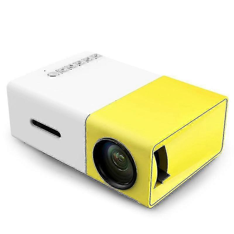 Tragbarer LED-Projektor - weiß und gelb