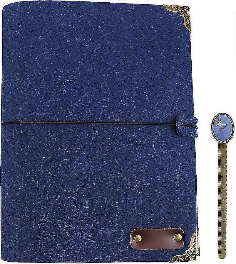Writing Diary Drawing Book, Retro B5 Hard Felt Cover Sketchbook