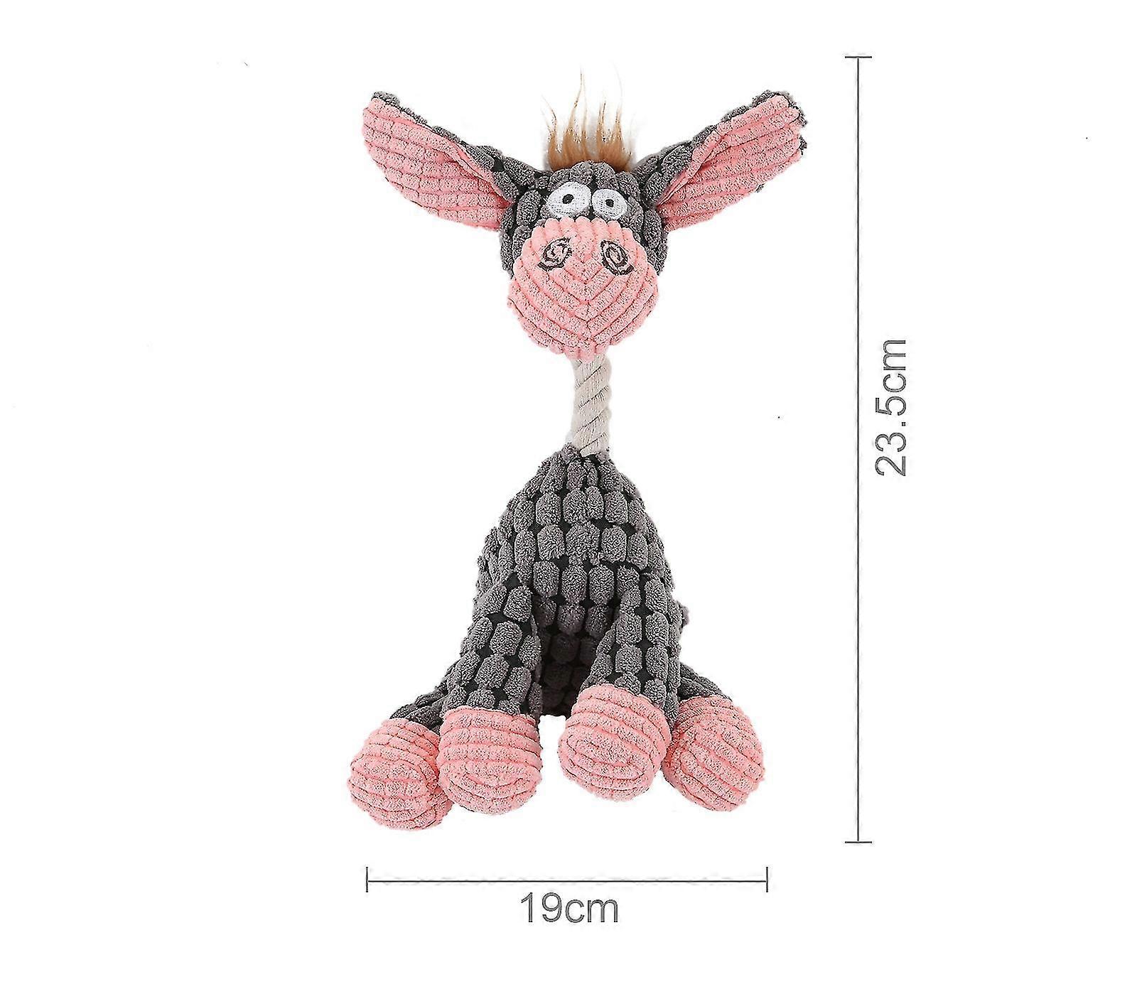 Pet Chew Animal Donkey Dog Bite Corduroy Plush Teeth Toy for Small Dogs High Quality Pet Training Supplies - Type 3