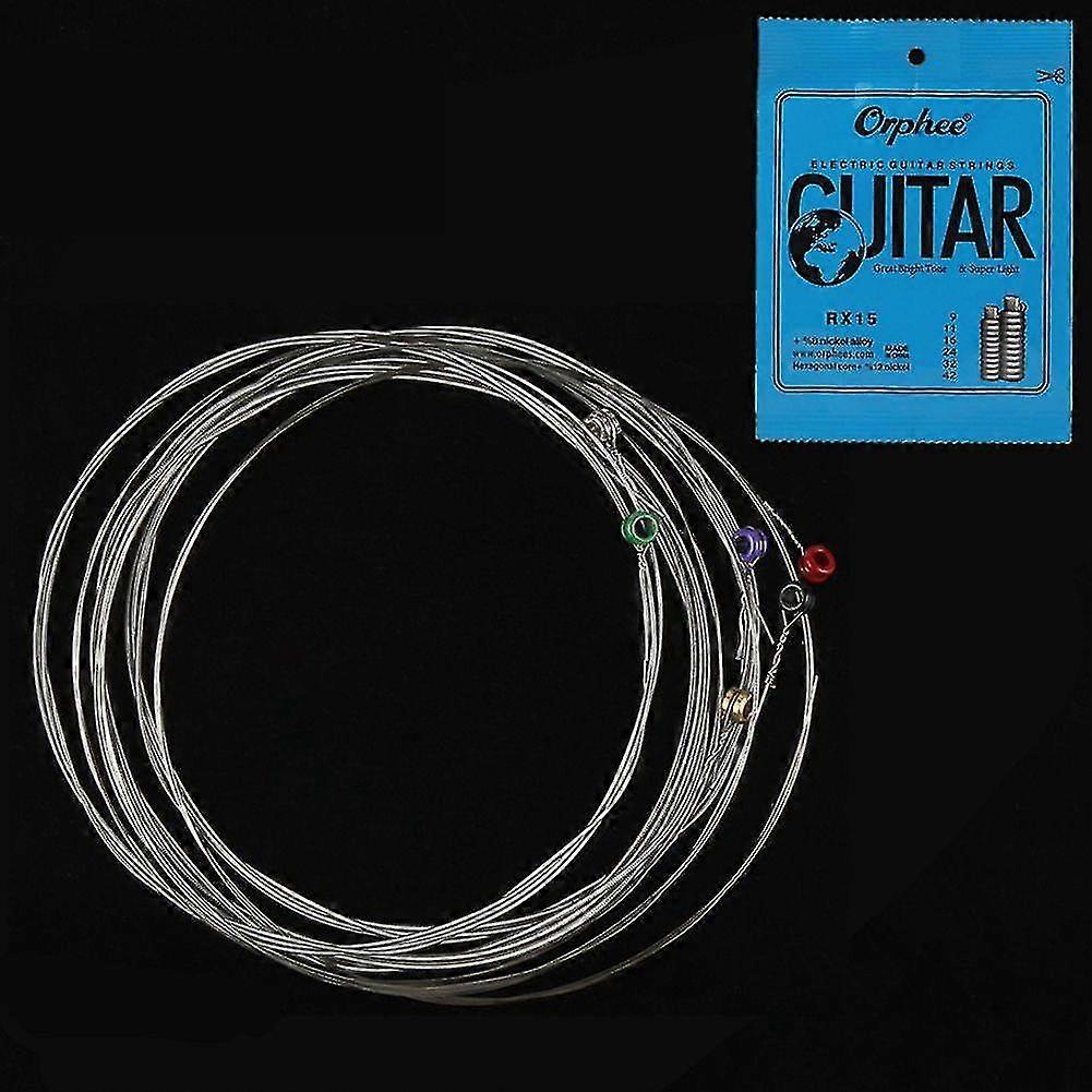 6pcs/ Set Electric Guitar String Set Nickel Alloy String Rx15