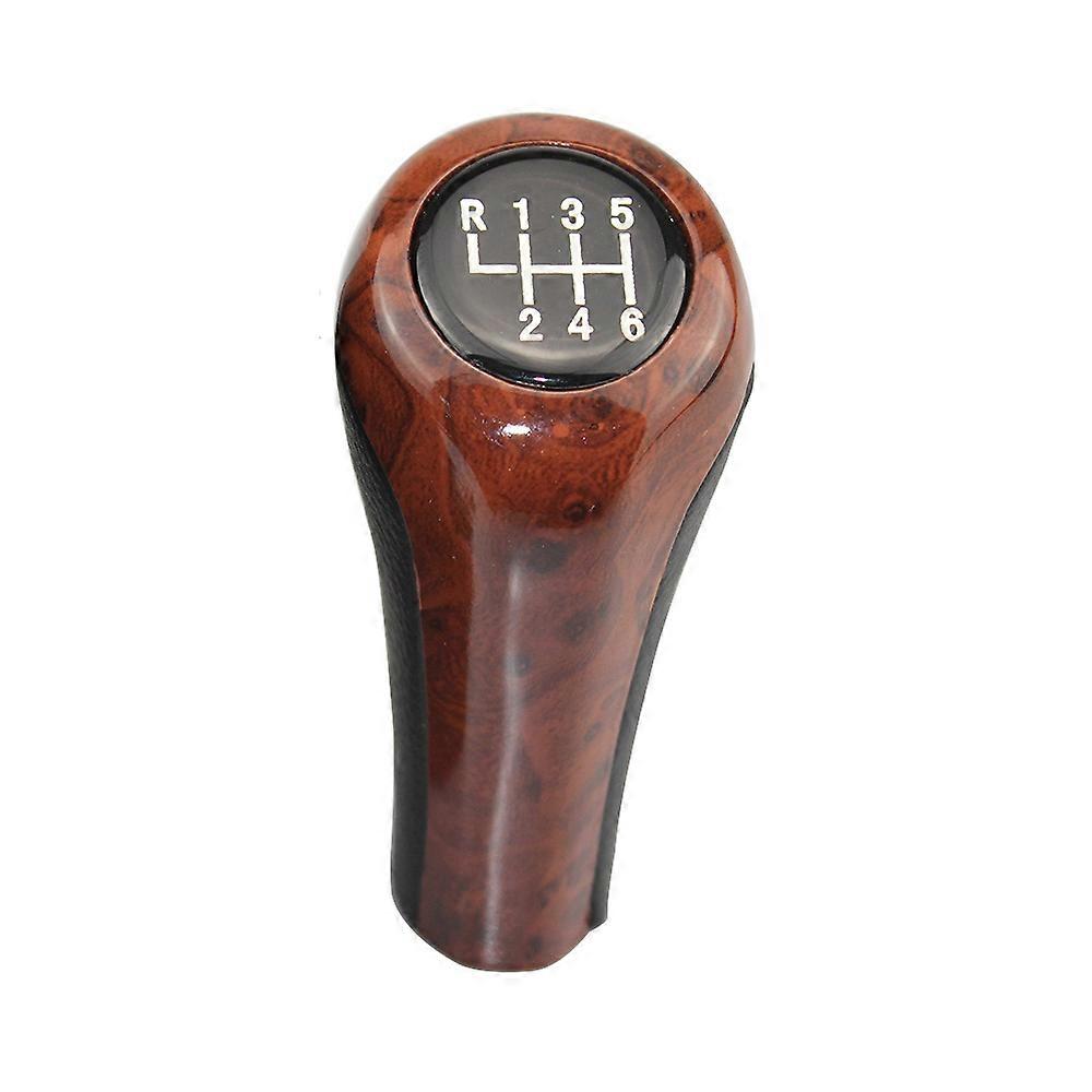 Wood 5 6 Speed Manual Car Gear Shift Knob Lever For Bmw 1 3 5 6 Series E30 E32 E34 E36 E38 E39 E46 E53 E60 E63 E83 E84 E87 E90 - Gear Shift Knob