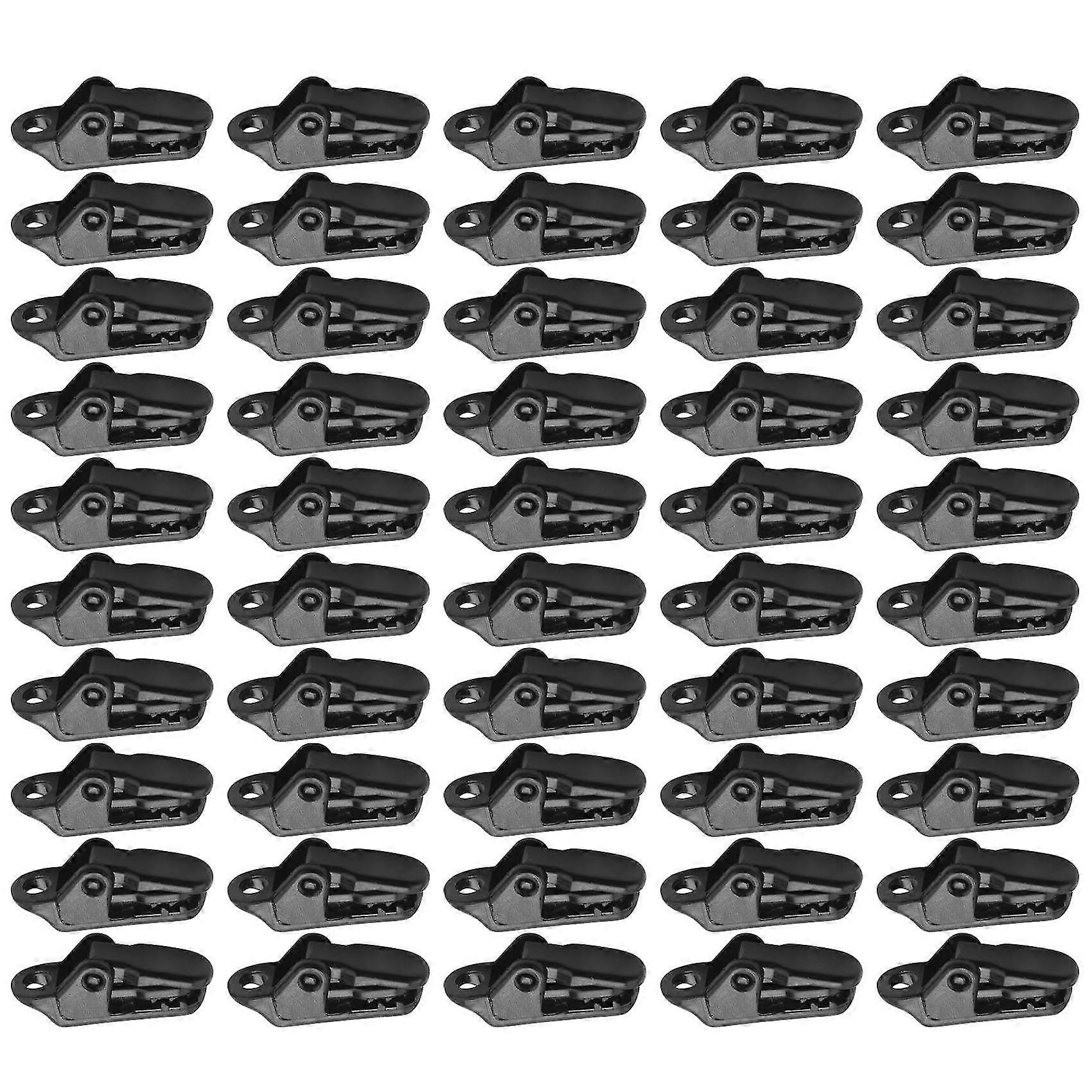Sail Tarp Clips - 50st säkrar klämman med starkt låsgrepp för utomhuscamping, tält, markis, banner