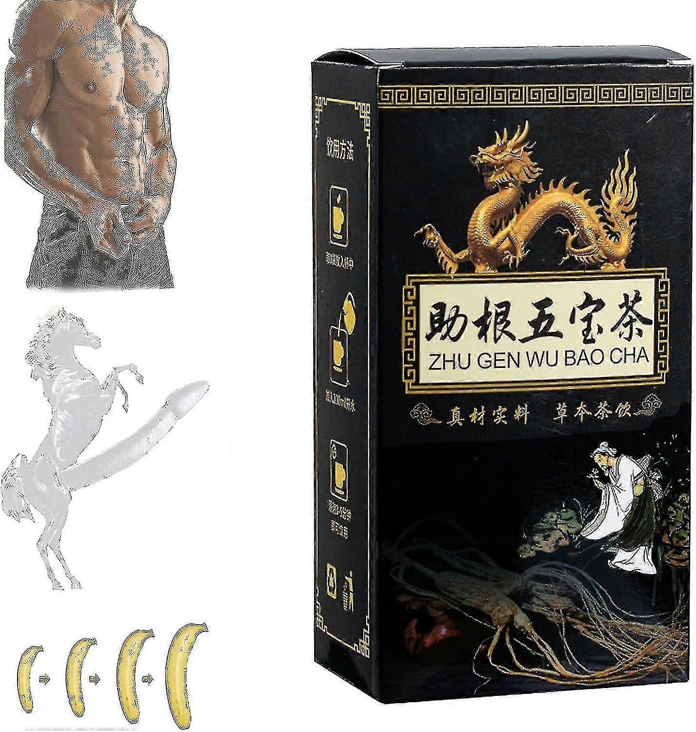 Ginseng Vijf Schatten Thee Nierthee, Mannen Essentials Nierthee, Lever En Nierzorg Thee, Chinese Nierzorg Thee