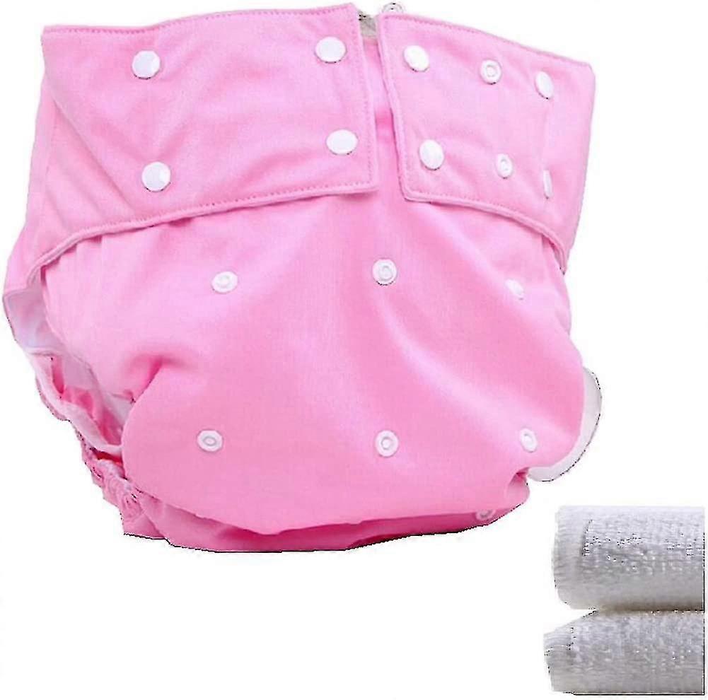 Cloth Diapers For Teens/adults With 2 Incontinence Care Inserts - Double Open