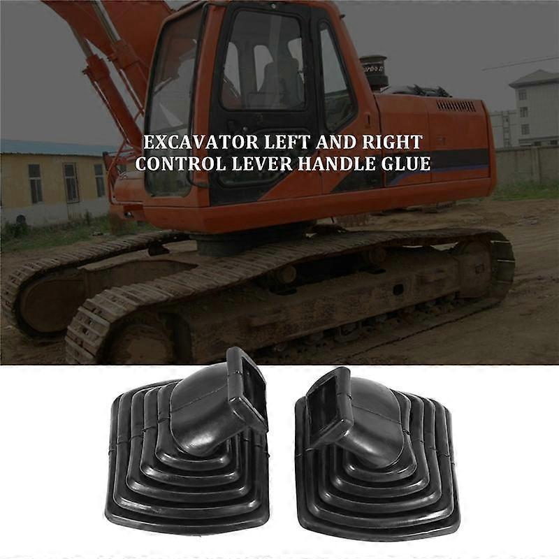2Pcs L+R 3 Buttons Excavator Joystick Assy Handle Gears with Dust Cover for Doosan DH DX150 215 225