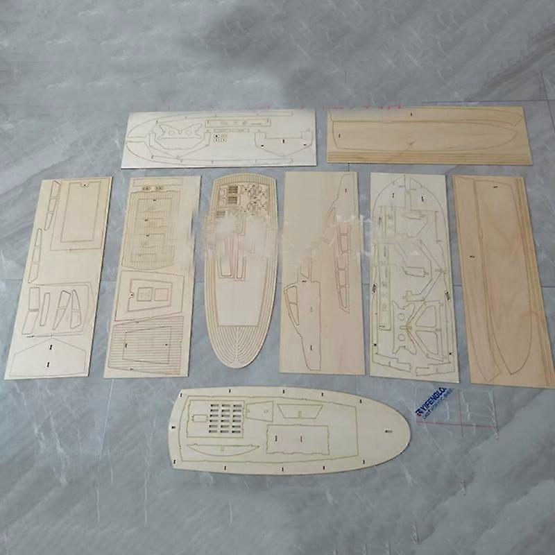 Redkid Assembled ship model kit wooden handmade ship model 760 Daweimin ship board pieces DIY yacht