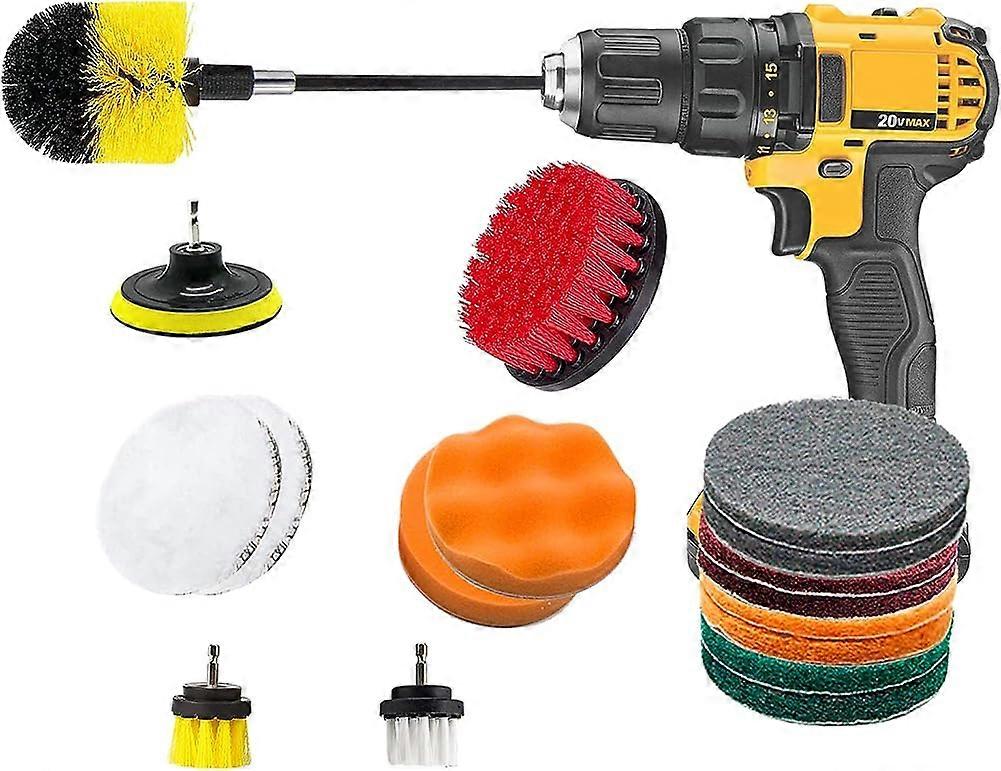Drill Brush and Scrub Pads Drill Brushes Attachment Kit Drill Power Scrubber Kit