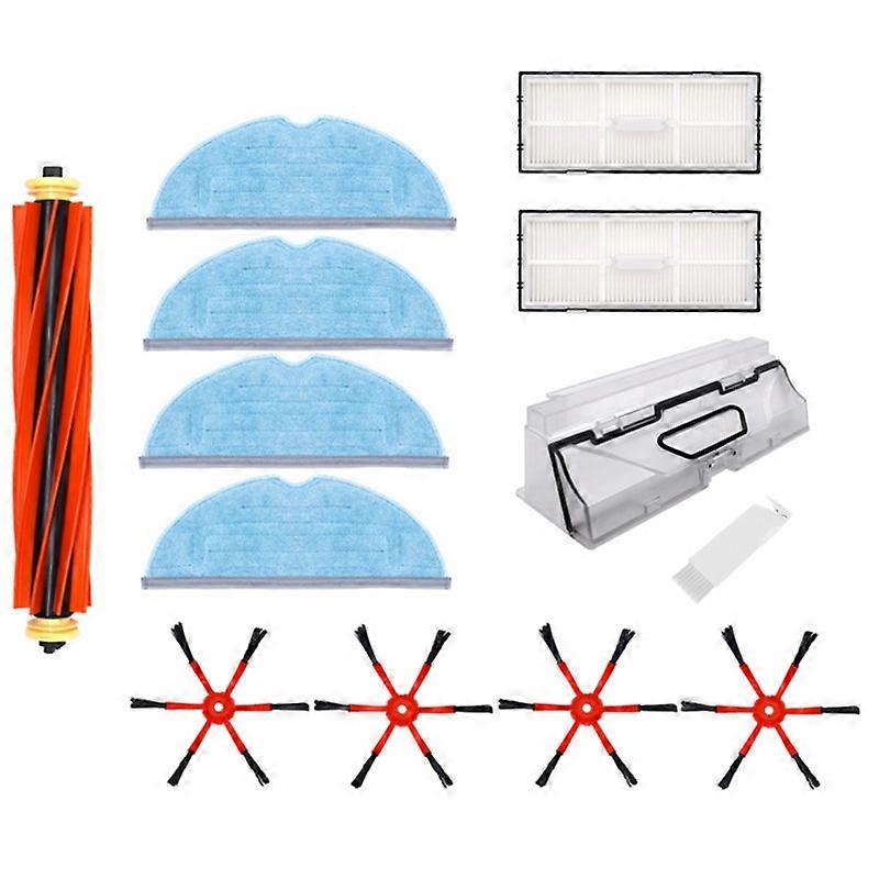 13Pcs Replacement Kit for Xiaomi T7 T7S Robot Vacuum Detachable and Washable Filter Main Brush Vacuum Cleaner Parts