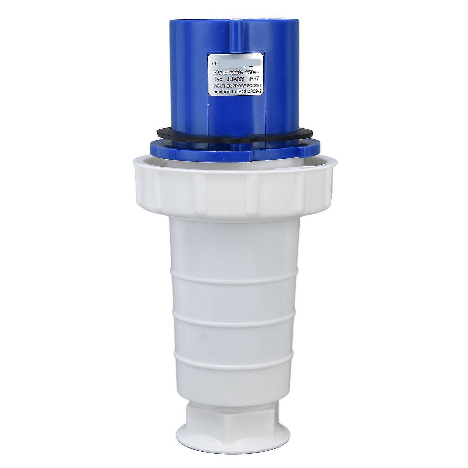 63A 220-250V IP67 Waterproof 3 Phase Industrial Plug Socket