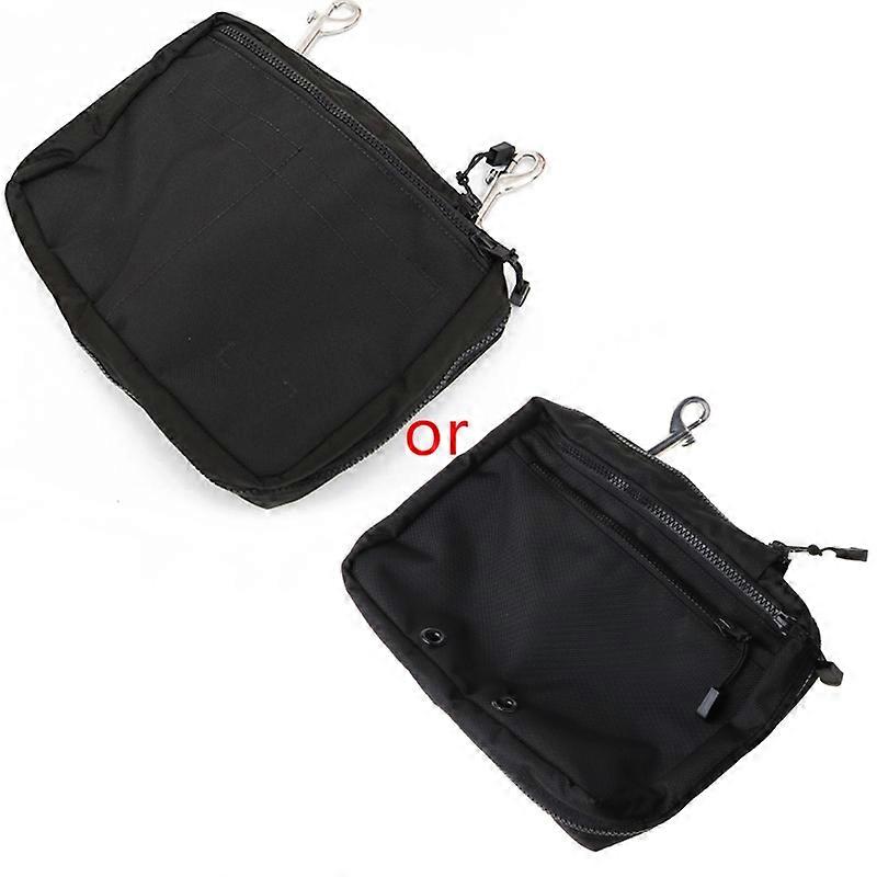 30x21cm Snorking Drifting Scuba Diving Gear Storage Bag Purse Side Mount Hanging Pocket Zipper Pouch with Double Trigger Hooks