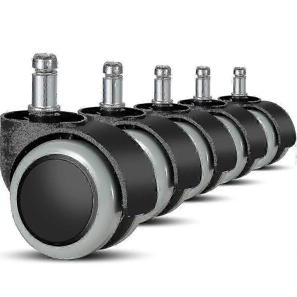 5 Paket Ofis Koltuğu Tekerlekleri 11 Mm / 22 Mm Oyun Koltukları İçin Yedek Sert Zemin Tekerlekleri, Döner Ch