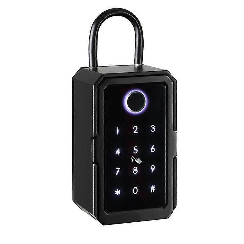 Key Safe Tuya Ttlock Fingerprint Bluetooth Wifi Digital Key Box App Remote Access Wall Mount Combination Security Airbnb Lockbox