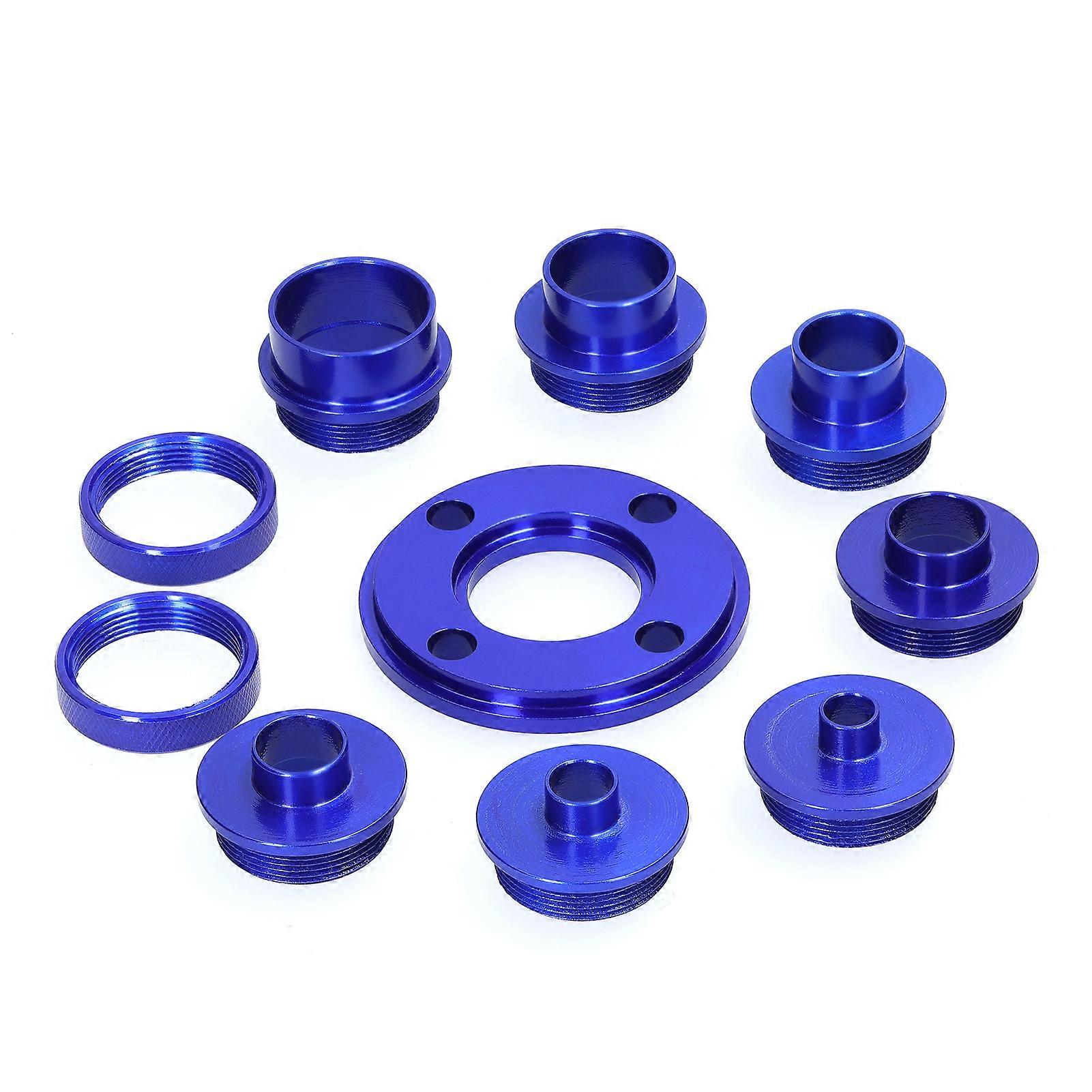 10 Pieces Router Template Guide Bushing Aluminum Alloy Engraving Machine Axle Sleeve for Woodworking