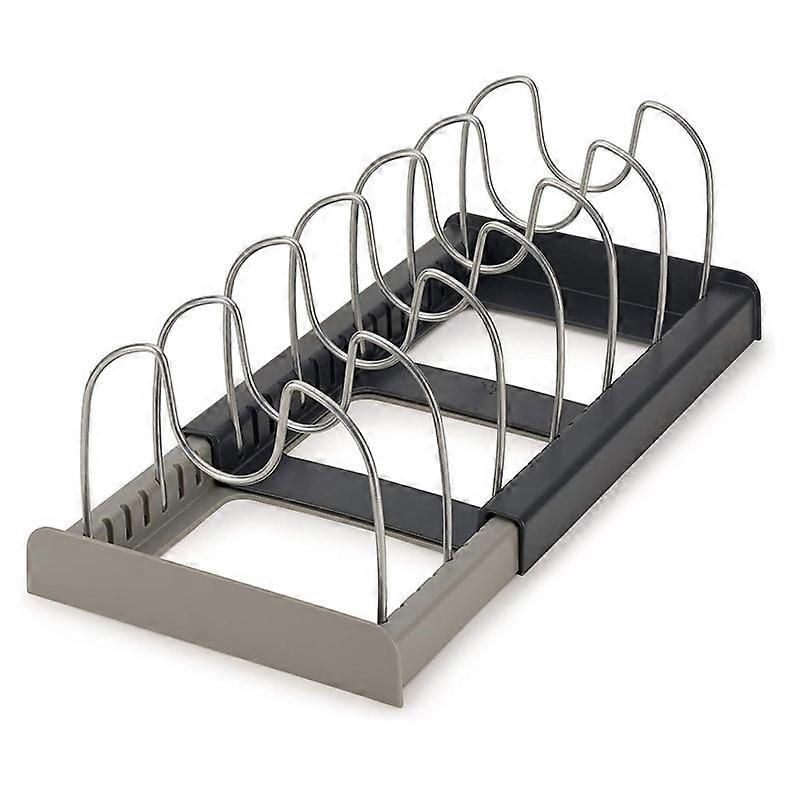 Expandable Organizer for Kitchen Equipment, Plastic, Gray