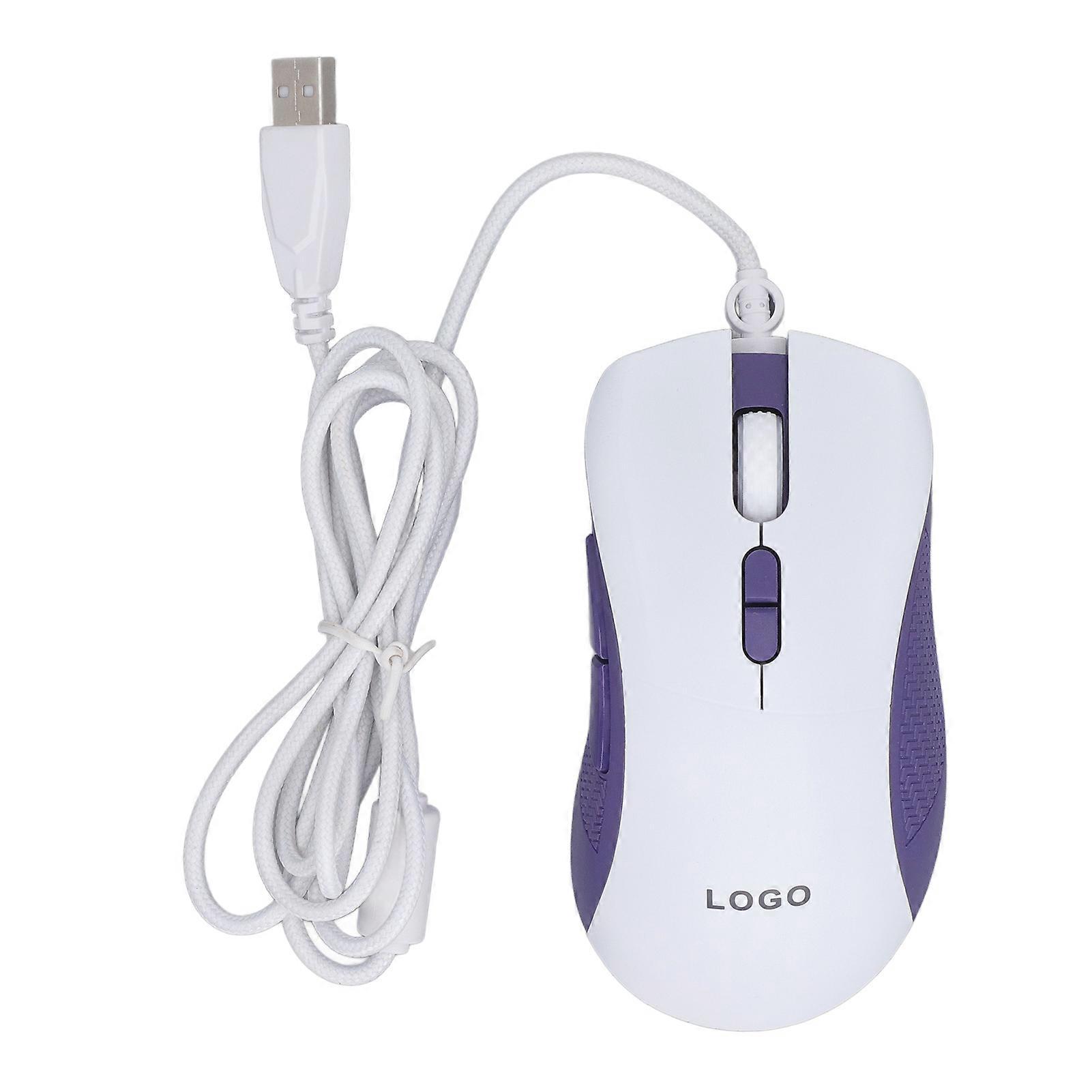 USB Mouse Adjustable 7200 DPI 7 Buttons Ergonomic Wired Mouse with Multiple Light Effects for Gaming Office Work