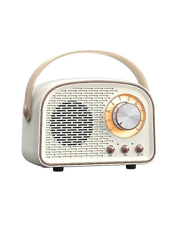 Mini Retro Bluetooth Portable Speaker With  Radio , Outdoor Wireless Stereo, MP3 Player  for iPhone Android Support TF Card USB