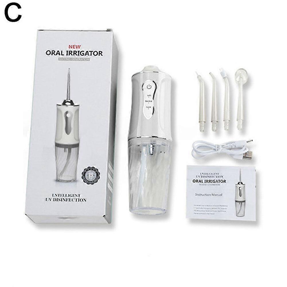 Irrigator USB 3 Modes Cleanable Battery Operated Jet Cordless Advanced Portable Powerful Cleaner Nozzles For Braces S3J2