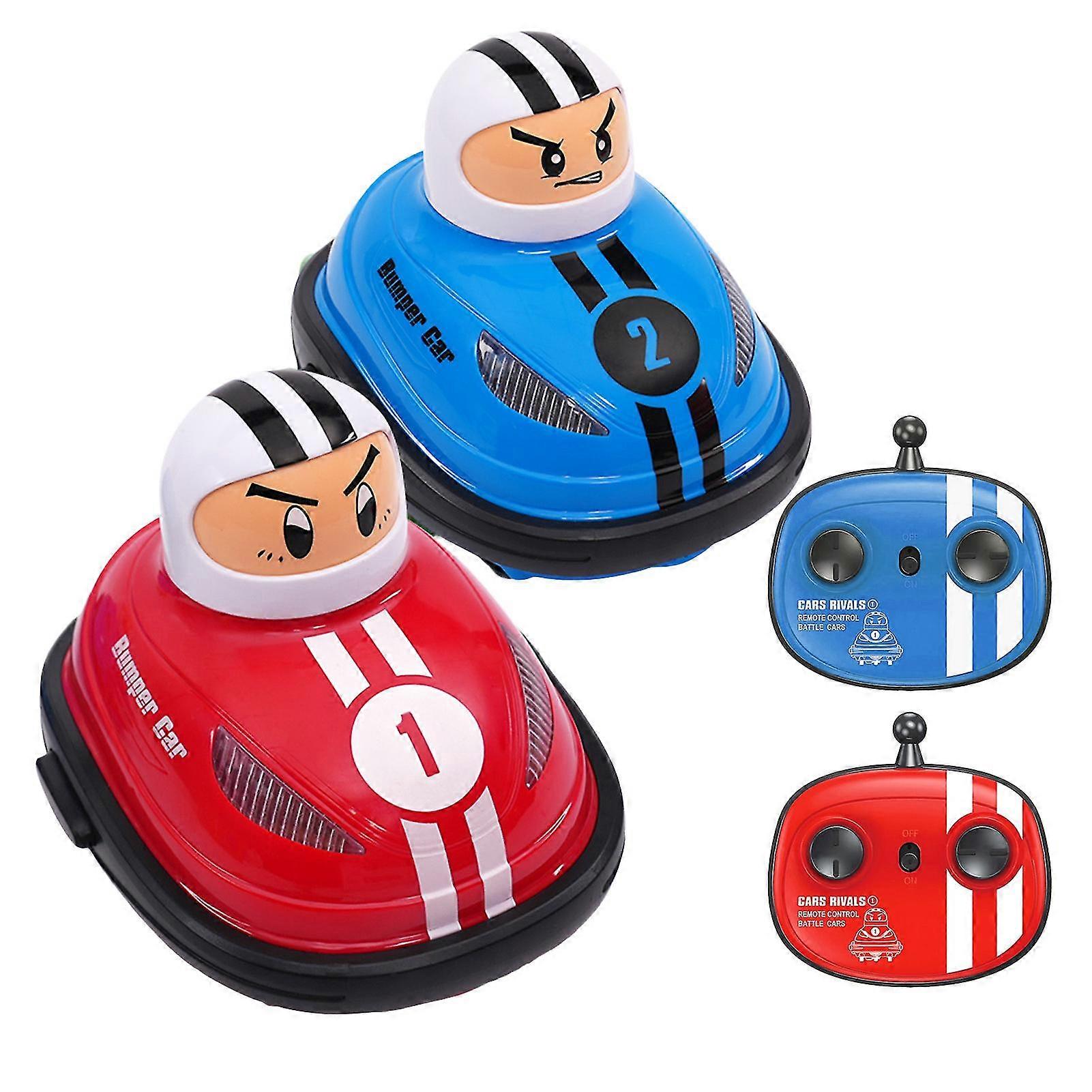 1 Set Speed Bumper Cars Toy Mini Remote Controlled Ejectors Vehicles with Remote Controller