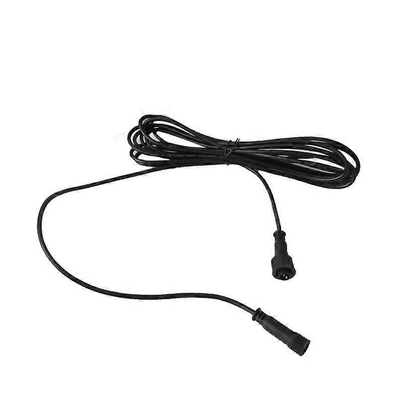 Extension Cable for Decking Lights, IP67 Waterproof 5/10Meter Black Garden 2Pins Extension Cable for Outdoor LED Deck Light Power Cord