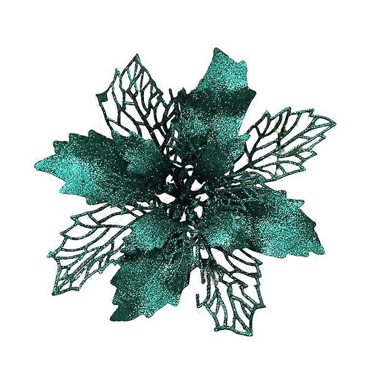 Christmas Flowers Fine Workmanship Not Wither No Withering Weather-resistant Wide Application Plastic Artificial Plants Handcraft for Home Qinhai