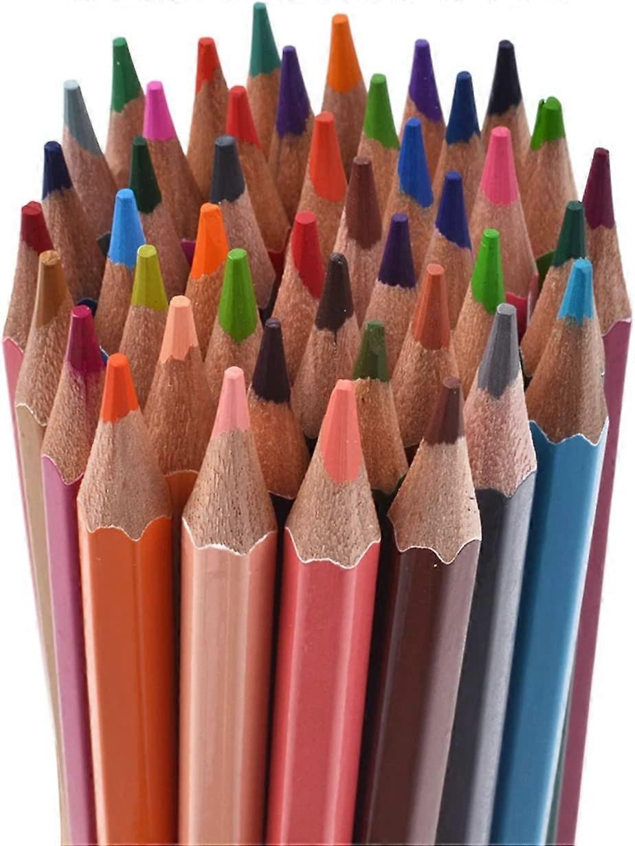 مجموعة أقلام ملونة 48 لونا للبالغين والأطفال ، أقلام رسم للرسم ، فنون ، تلوين الكبار ب