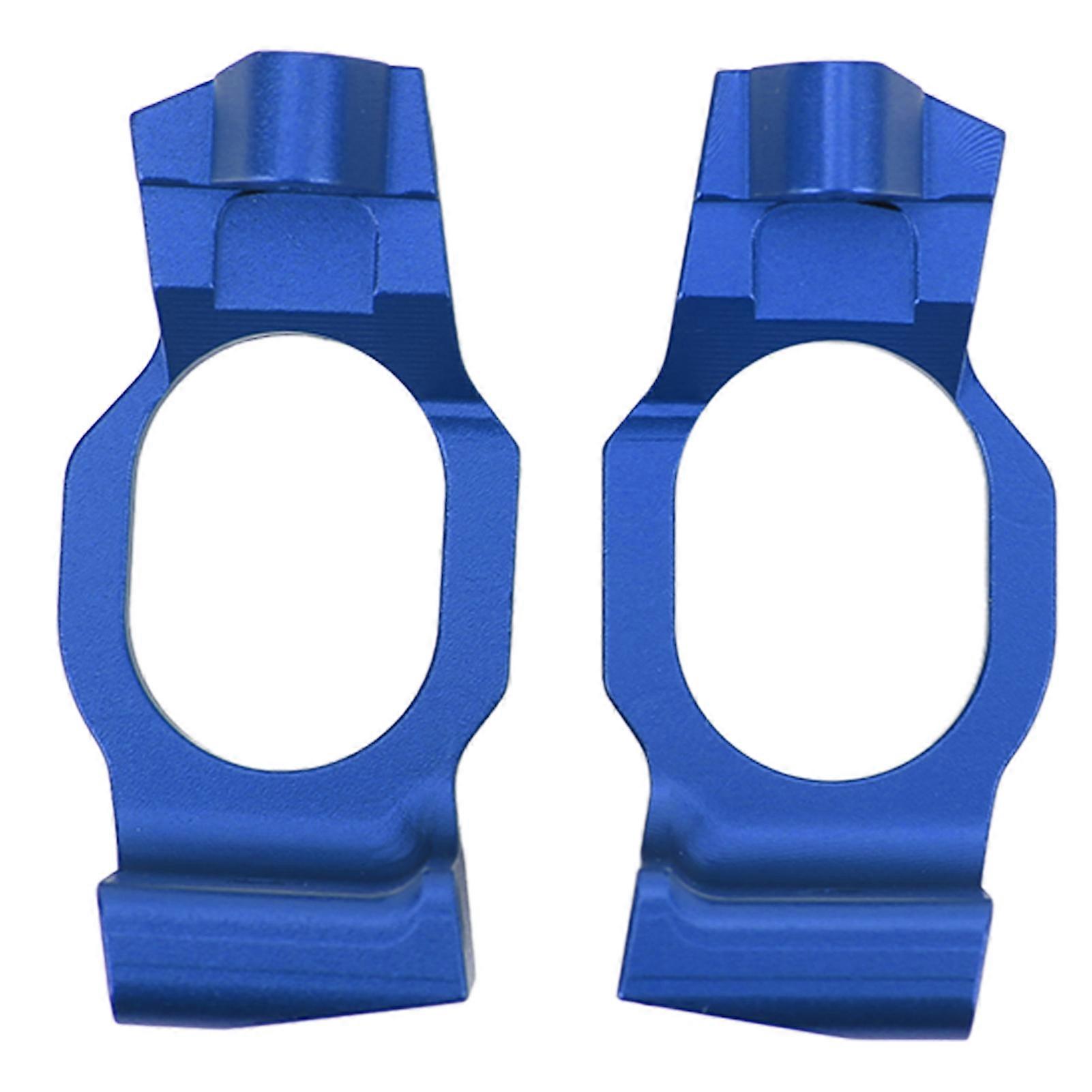 2Pcs Caster Blocks C Hub Aluminium Alloy High Strength Reduce Vibration Aluminium Caster Blocks for Traxxas 1/10 MAXX2 0 Dark Blue