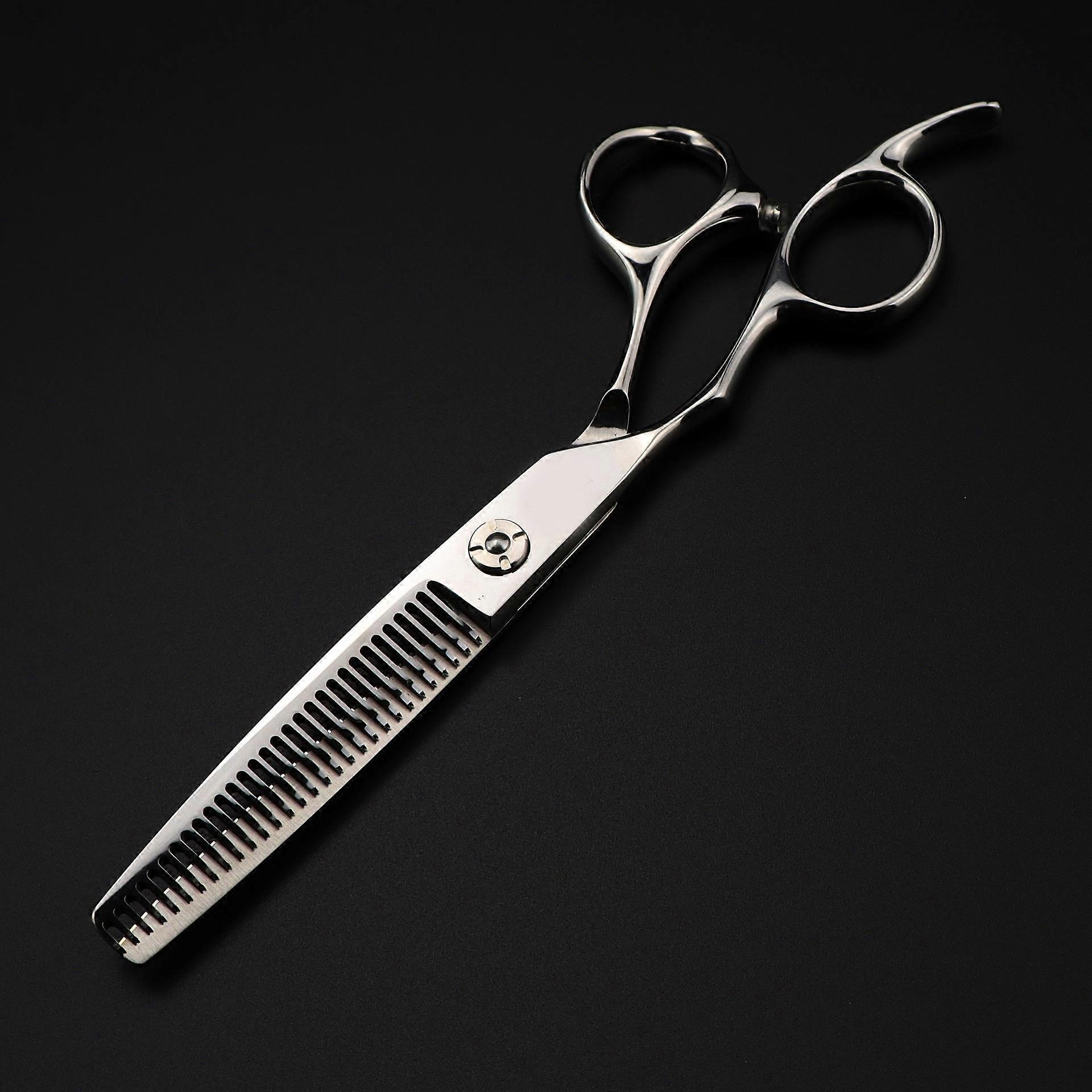 6.0 Inch Leopard Left-Handed Scissors Tooth Scissors Thinning Scissors Flat Scissors Left-Handed Left-Handed