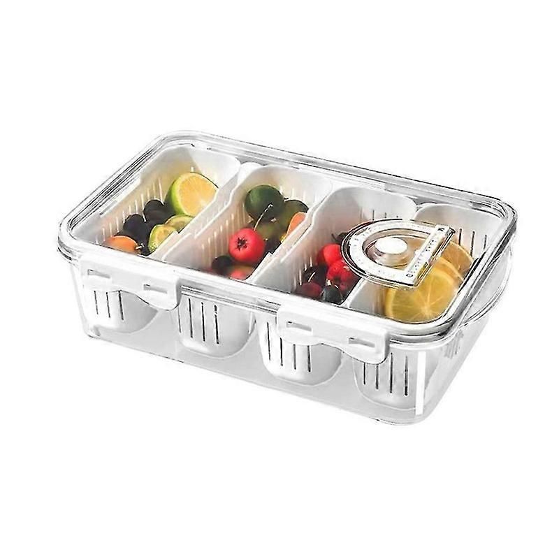 Snack Box Container Reusable Snackle Containers Outdoor Fruit Boxes Snack Plates Storage Container