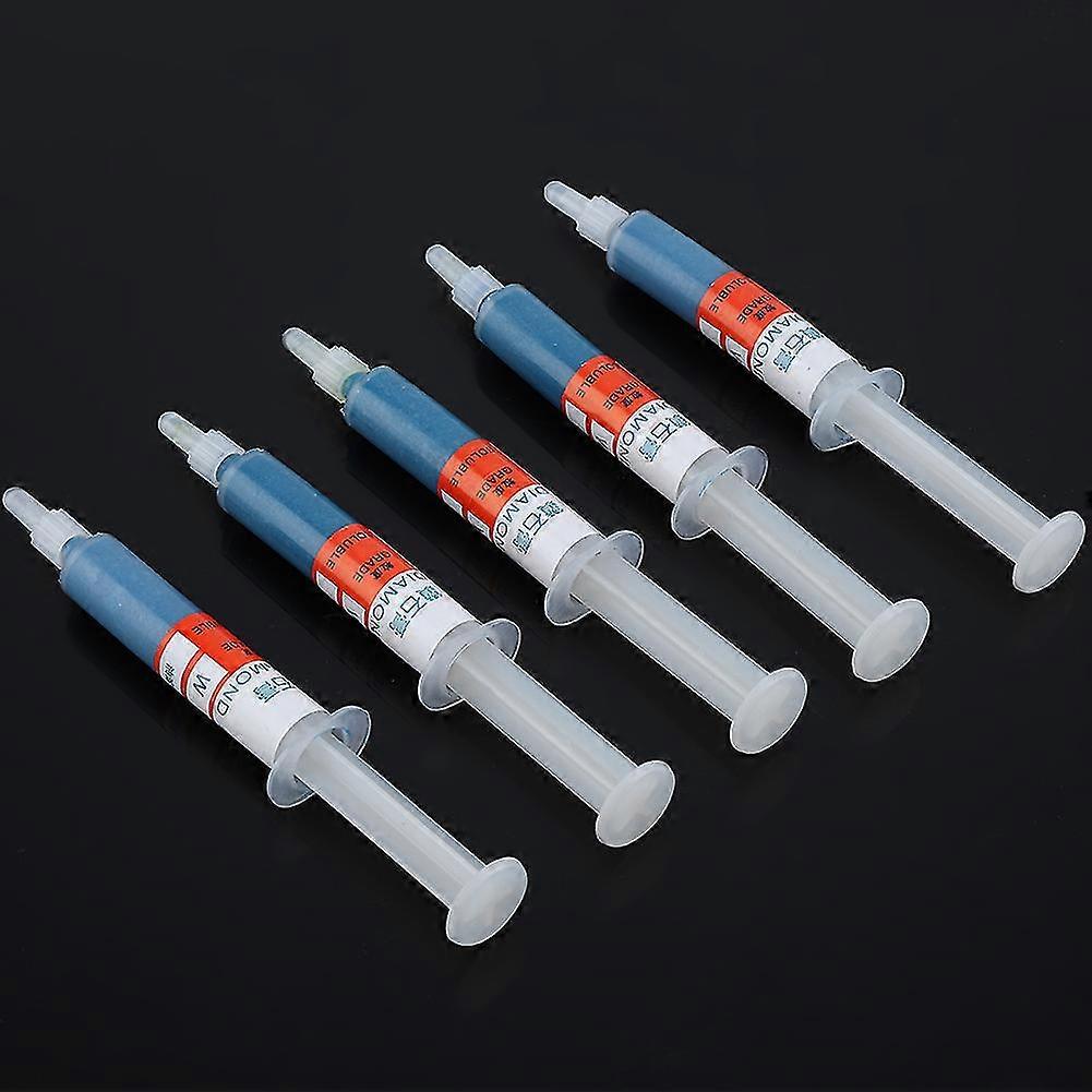 W5#2000 Diamond Grinding Polishing Paste Lapping Compound Abrasive Paste Needle Tube 5pc/set