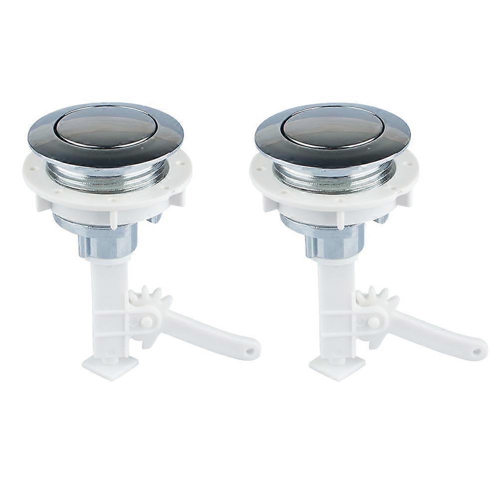 2 st toaletthandtag återanvändbara toalettknappar toalettspolventil dubbel tryckspolningsknapp toalettbyte