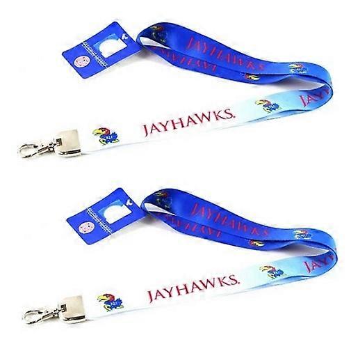 Kansas Jayhawks NCAA Ombre Lanyard 2 Pack