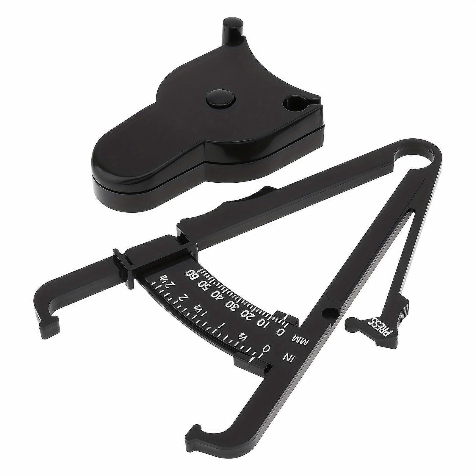 Nnetm Portable Body Fat Caliper And Tape Measure Set(black)