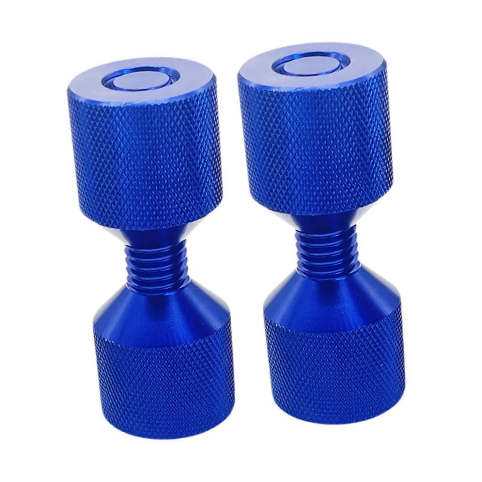 2 Pieces Two Hole Alignment Pins Accessory Aluminum 1-1/8" Two Hole Pins Set blue